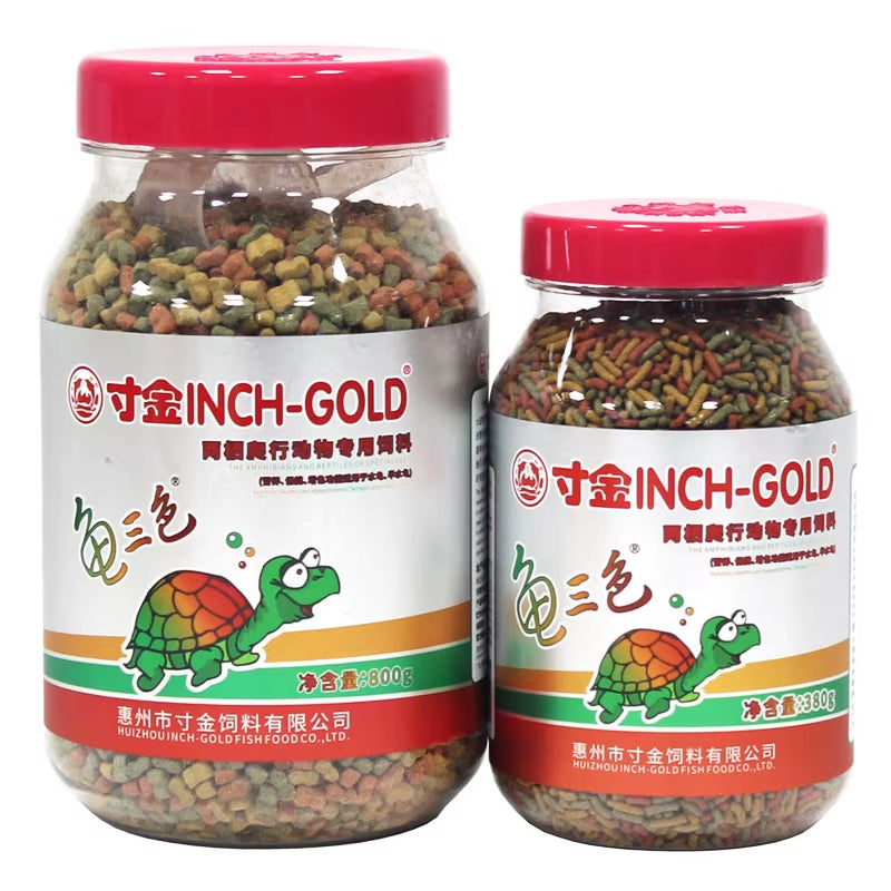 Turtle Feed High Protein Bright Shell, Calcium Supplement Turtle, Half Turtle Feed, Large Particle, 8Mm, 300G, 400G